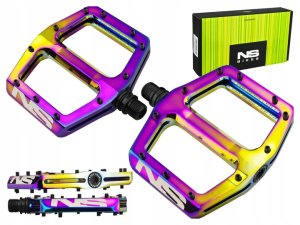 Pedały Platformowe NS Bikes Radiance PVD Rainbow Maszynowe CNC NSP-3401 #zdjecie4