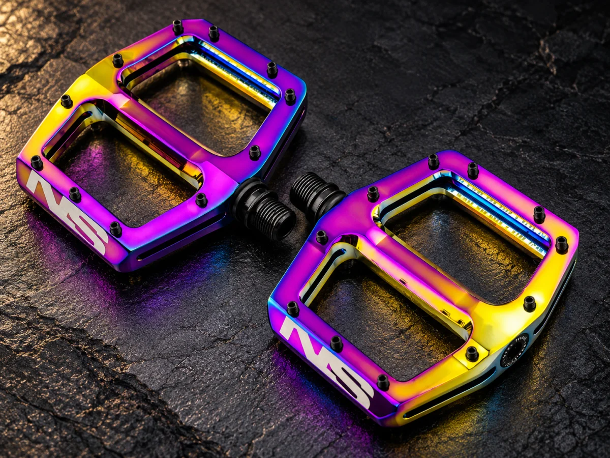 Pedały Platformowe NS Bikes Radiance PVD Rainbow Maszynowe CNC NSP-3401 #zdjecie6