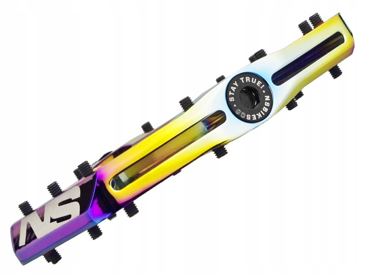 Pedały Platformowe NS Bikes Radiance PVD Rainbow Maszynowe CNC NSP-3401 #zdjecie1
