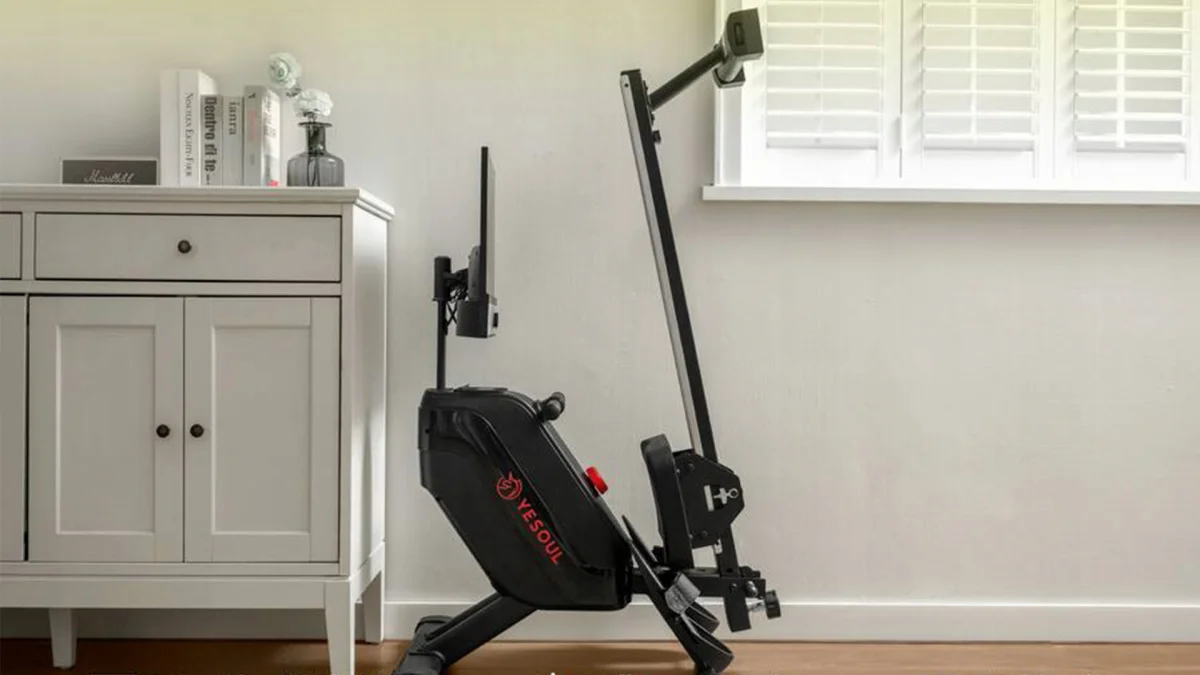 Wioślarz Magnetyczny YESOUL R1 Plus Ekran 21.5" Smart Składany 100 Poziomów #zdjecie6