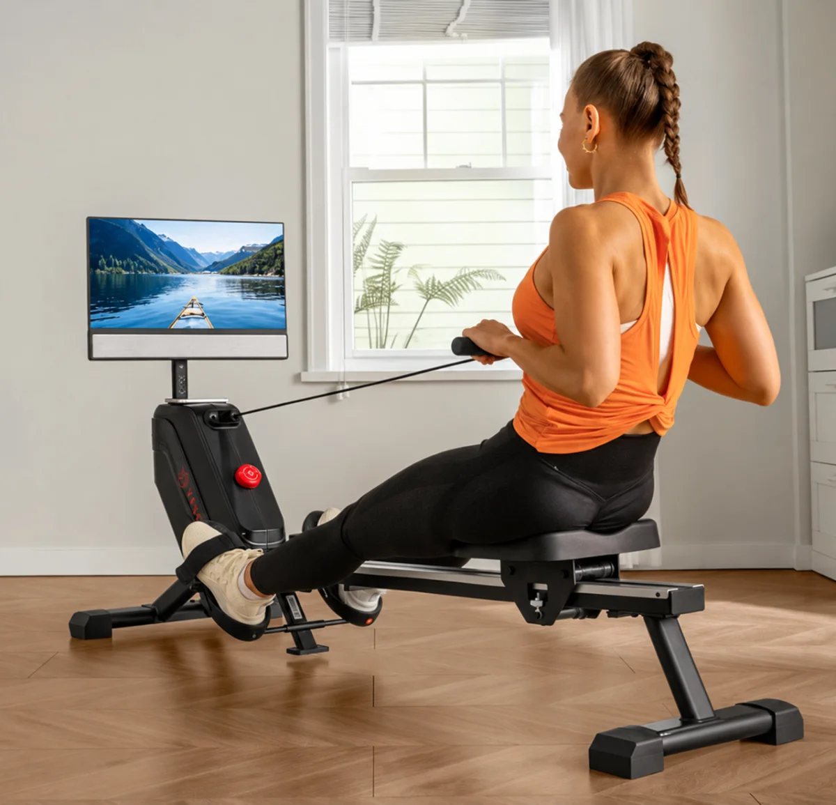 Wioślarz Magnetyczny YESOUL R1 Plus Ekran 21.5" Smart Składany 100 Poziomów #zdjecie10