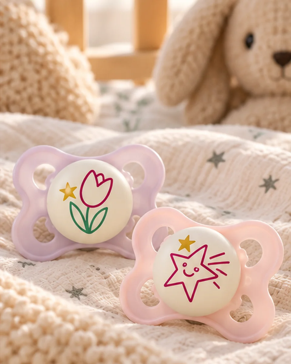 Smoczek MAM Original Night 0-6 m świecący w nocy silikon 2 szt. tulipan box #zdjecie4