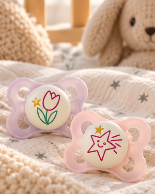 Smoczek MAM Original Night 0-6 m świecący w nocy silikon 2 szt. tulipan box #zdjecie4