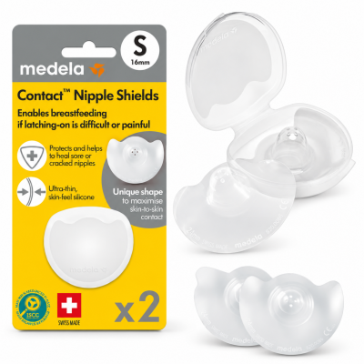 Nakładki na brodawki Medela Contact S 16 mm 2 szt. Osłonki silikonowe #zdjecie9