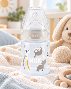 Butelka antykolkowa NUK First Choice+ 150ml 0-6m wskaźnik safari leniwiec #zdjecie2
