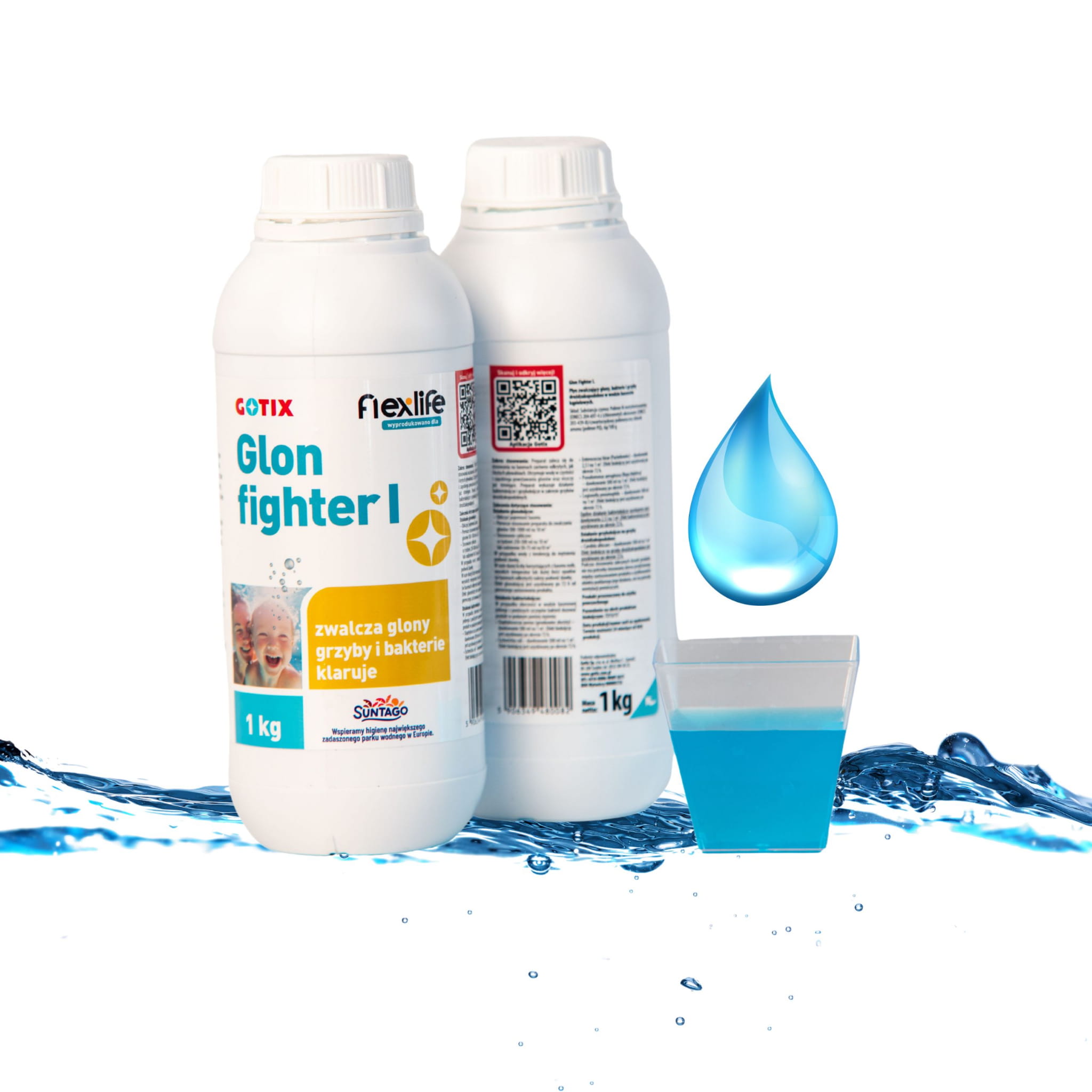 Chemia do SPA Antyglon Gotix Glon Fighter I 1L na glony - zdjęcie 2