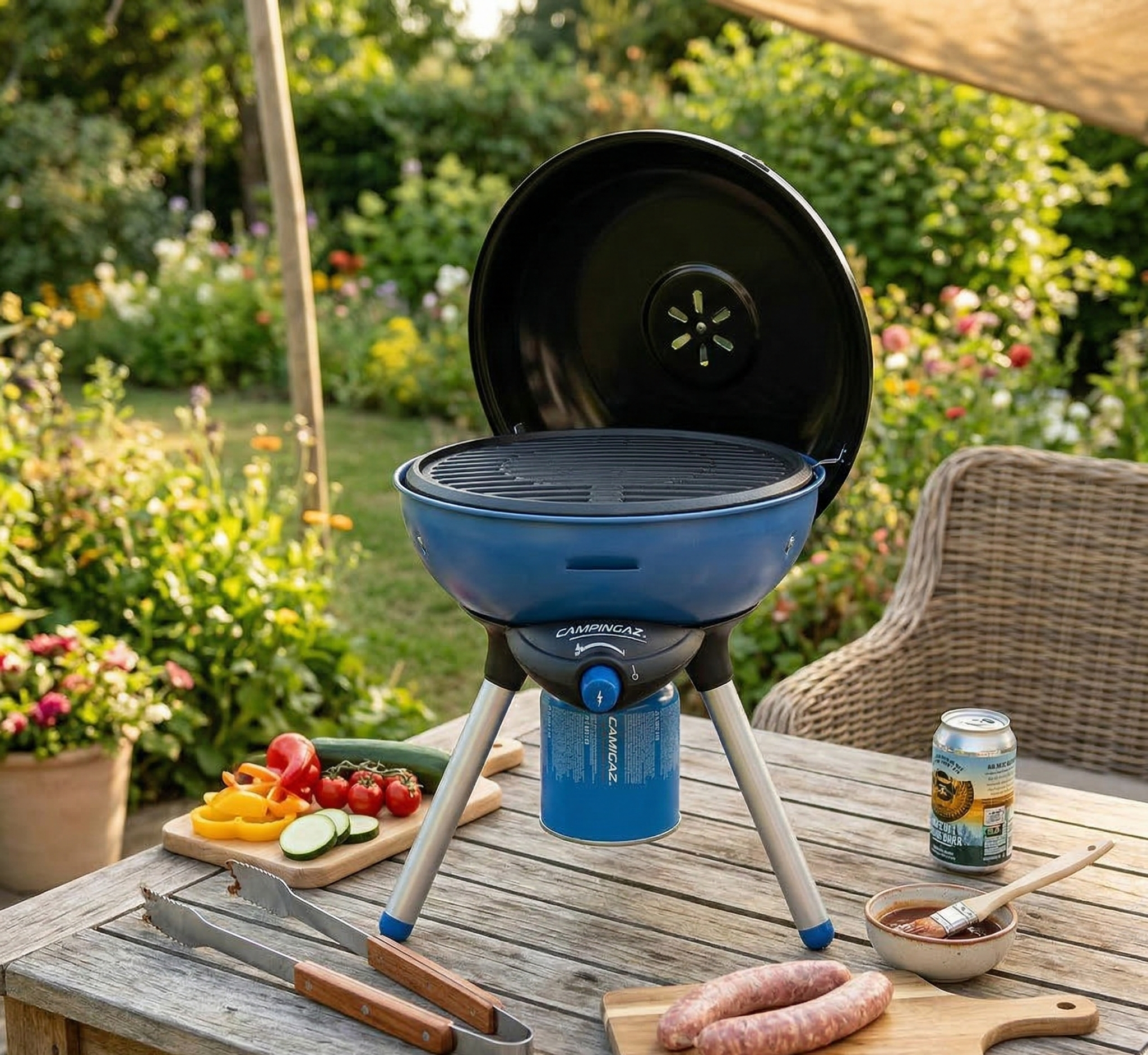 Grill turystyczny ogrodowy na gaz