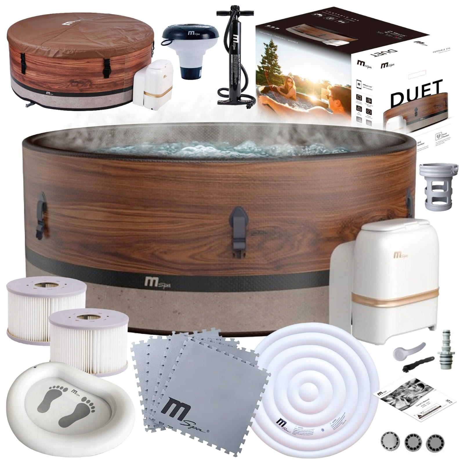 SPA ogrodowe MSPA 67750-F-DU062W FRAME DUET 6 os. Wi-Fi
