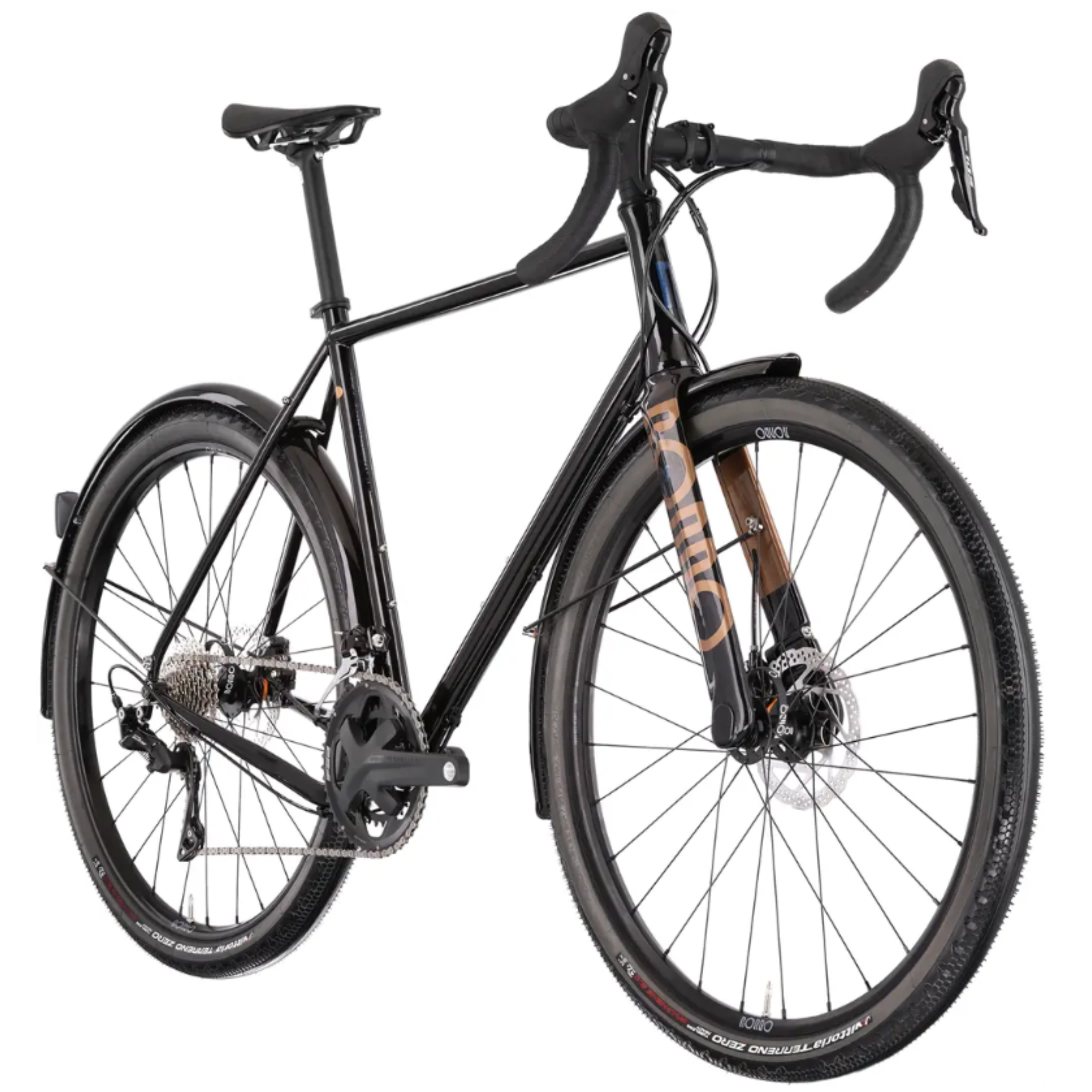 Rower RONDO MUTT ST 27,5″ M STAL Shimano 105 2x11 all-road  Black/Tan
