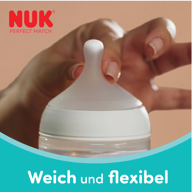 Butelki NUK Perfect Match 260ml Antykolkowe Zestaw 3 szt