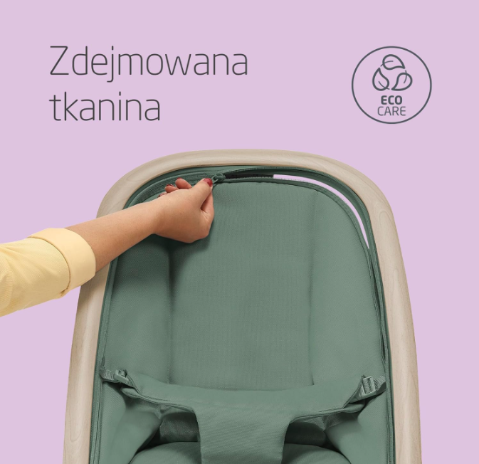 Leżaczek Bujaczek Maxi-Cosi Kori 2w1 Eco 0-9kg Lekki Kompaktowy + pałąk