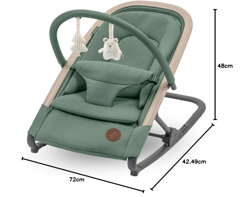 Leżaczek Bujaczek Maxi-Cosi Kori 2w1 Eco 0-9kg Lekki Kompaktowy + pałąk