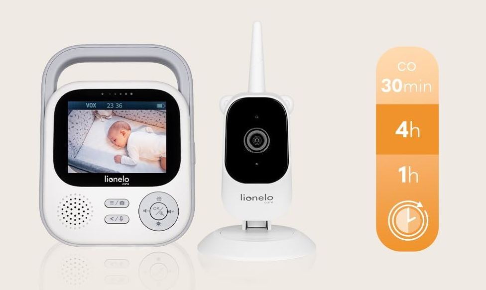Niania elektroniczna Lionelo biały LOC-BABYLINE 3.2 #zdjecie3