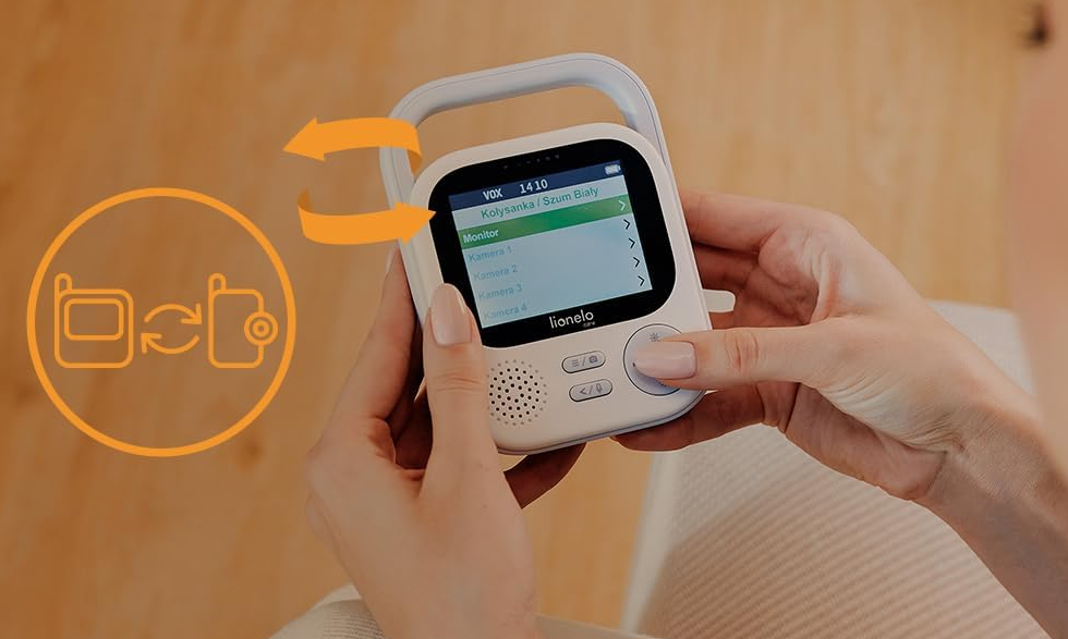 Niania elektroniczna Lionelo biały LOC-BABYLINE 3.2 #zdjecie5