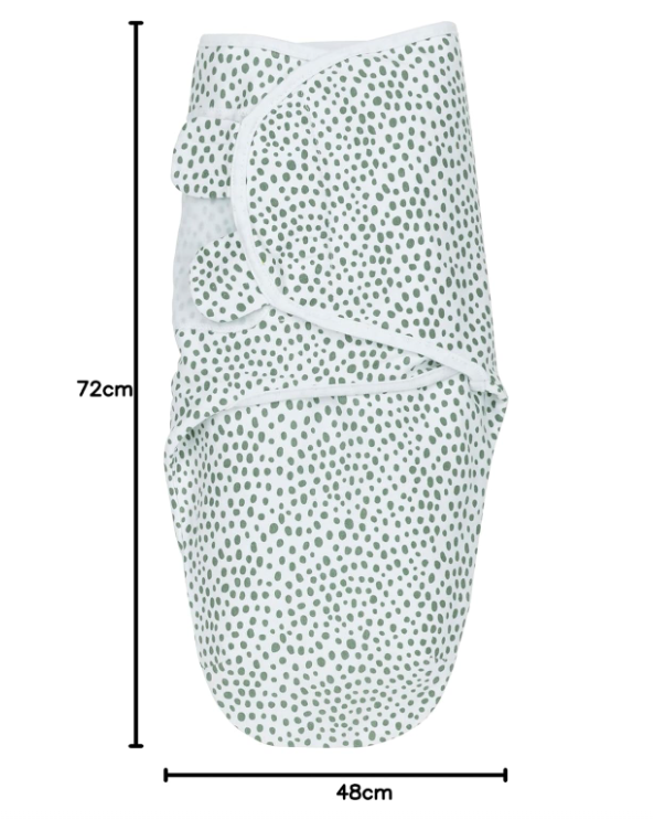 Meyco Baby Otulacz Swaddle Do Spania 2-pak 100% Bawełna 0-3m Szałwiowy #zdjecie2