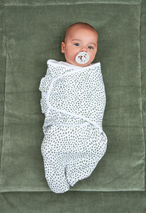 Meyco Baby Otulacz Swaddle Do Spania 2-pak 100% Bawełna 0-3m Szałwiowy #zdjecie4
