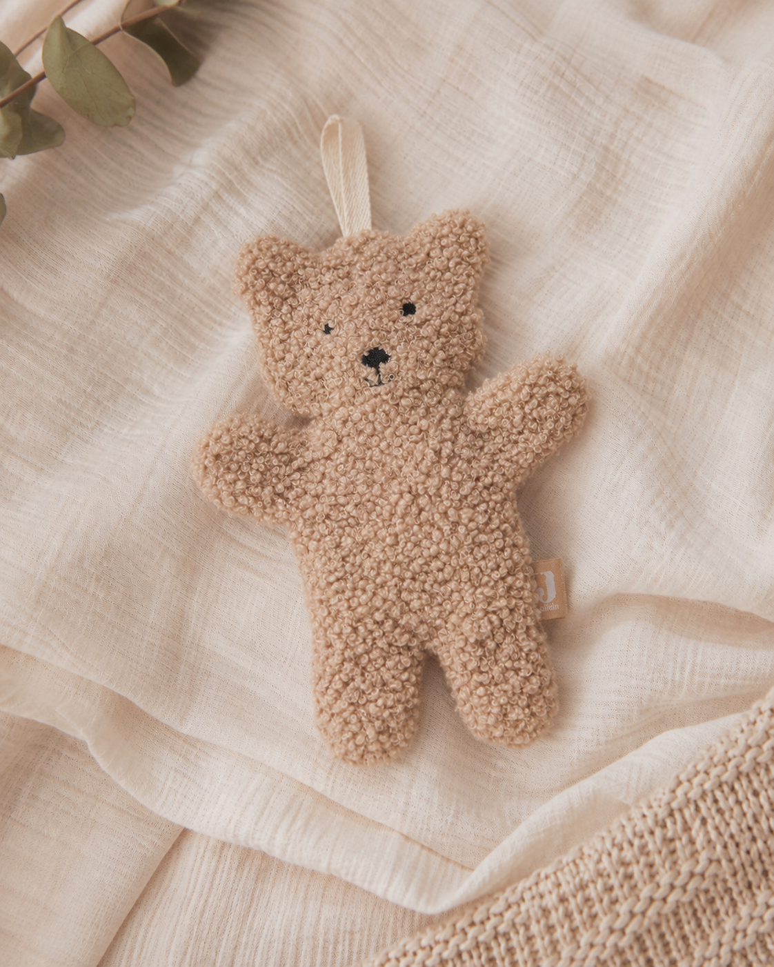 Jollein przytulanka do smoczka Teddy Bear Biscuit miś beżowy bez klipsa #zdjecie6