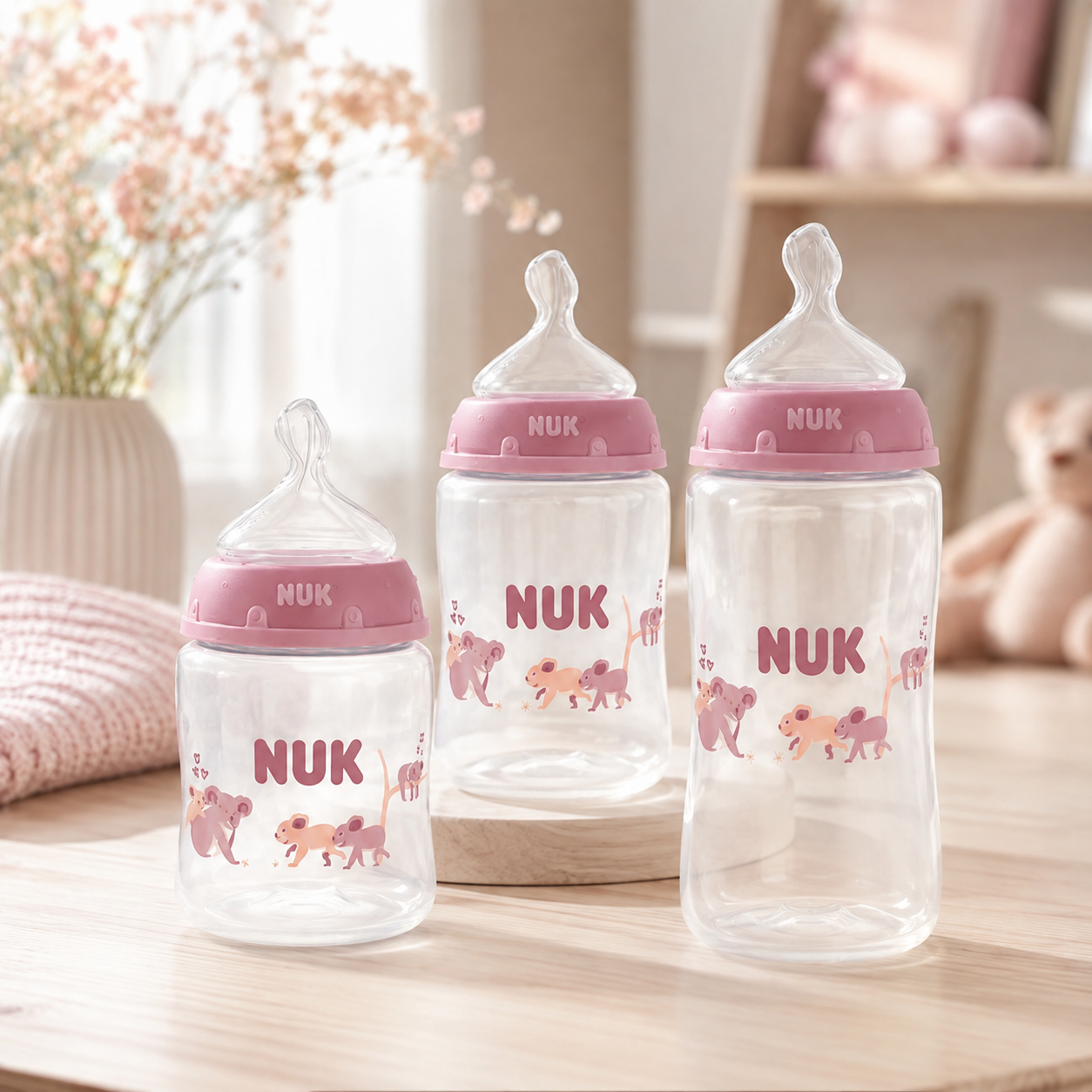 Butelki NUK First Choice 4szt 2x150ml 2x300ml antykolkowe koala wskaźnik #zdjecie7