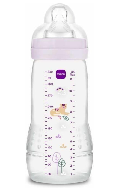 Butelki MAM Easy Active 330ml 2szt 4m+ smoczek rozmiar 2 liliowy tygrys #zdjecie2