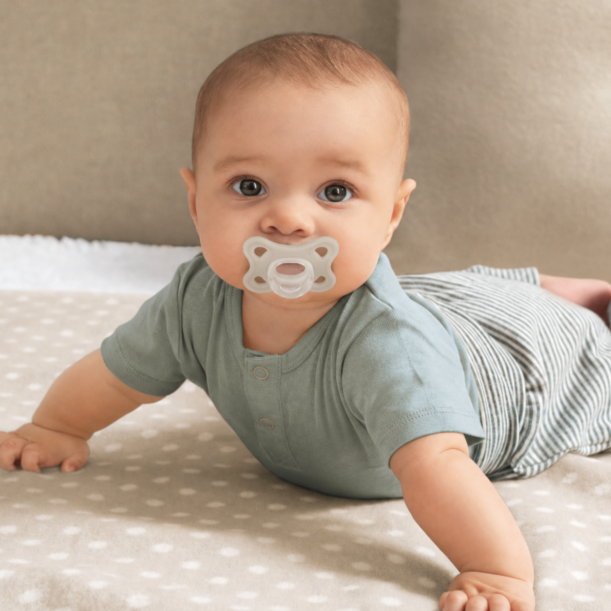 Smoczek 2 szt Zestaw MAM Comfort 2-12m 100% silikon różowy beżowy pudeko #zdjecie5