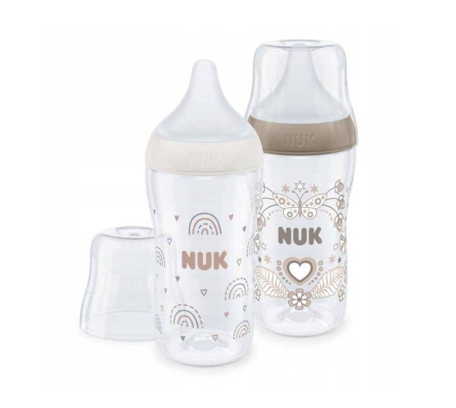 Butelki NUK Perfect Match 260ml Antykolkowe Zestaw 2 szt Wskaźnik Temp 3m+ #zdjecie5
