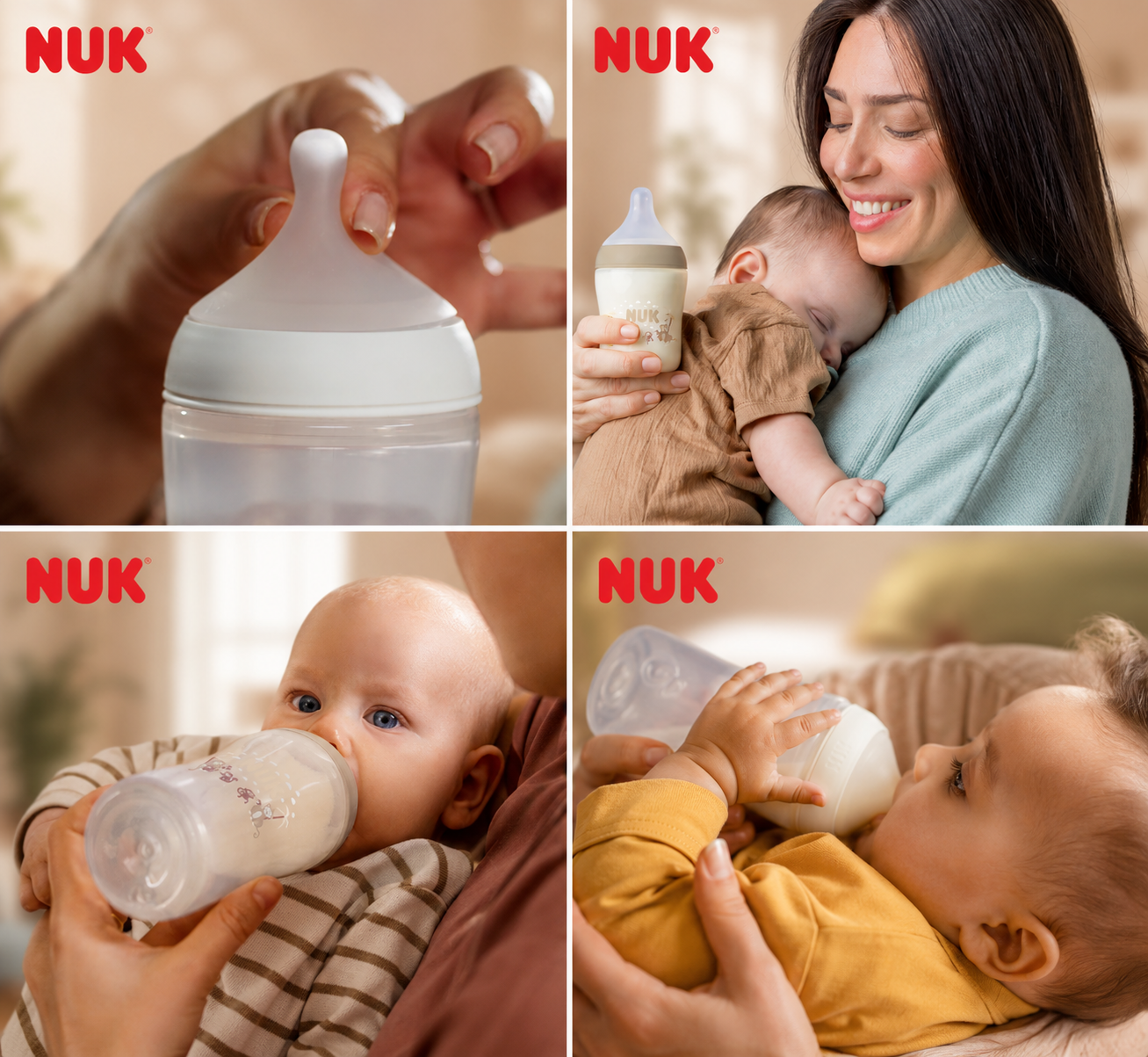 Butelki NUK Perfect Match 260ml Antykolkowe Zestaw 2 szt Wskaźnik Temp 3m+ #zdjecie7