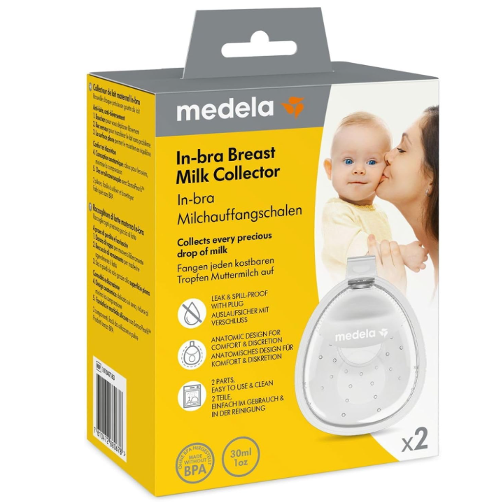 Medela InBra Muszle Laktacyjne Pojemniki na Mleko pokarm Zestaw 2szt 30ml #zdjecie12