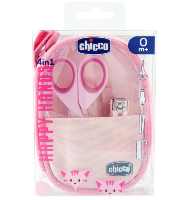 Chicco Happy Hands Zestaw do Pielęgnacji Paznokci Niemowląt 0m+ Różowy #zdjecie4
