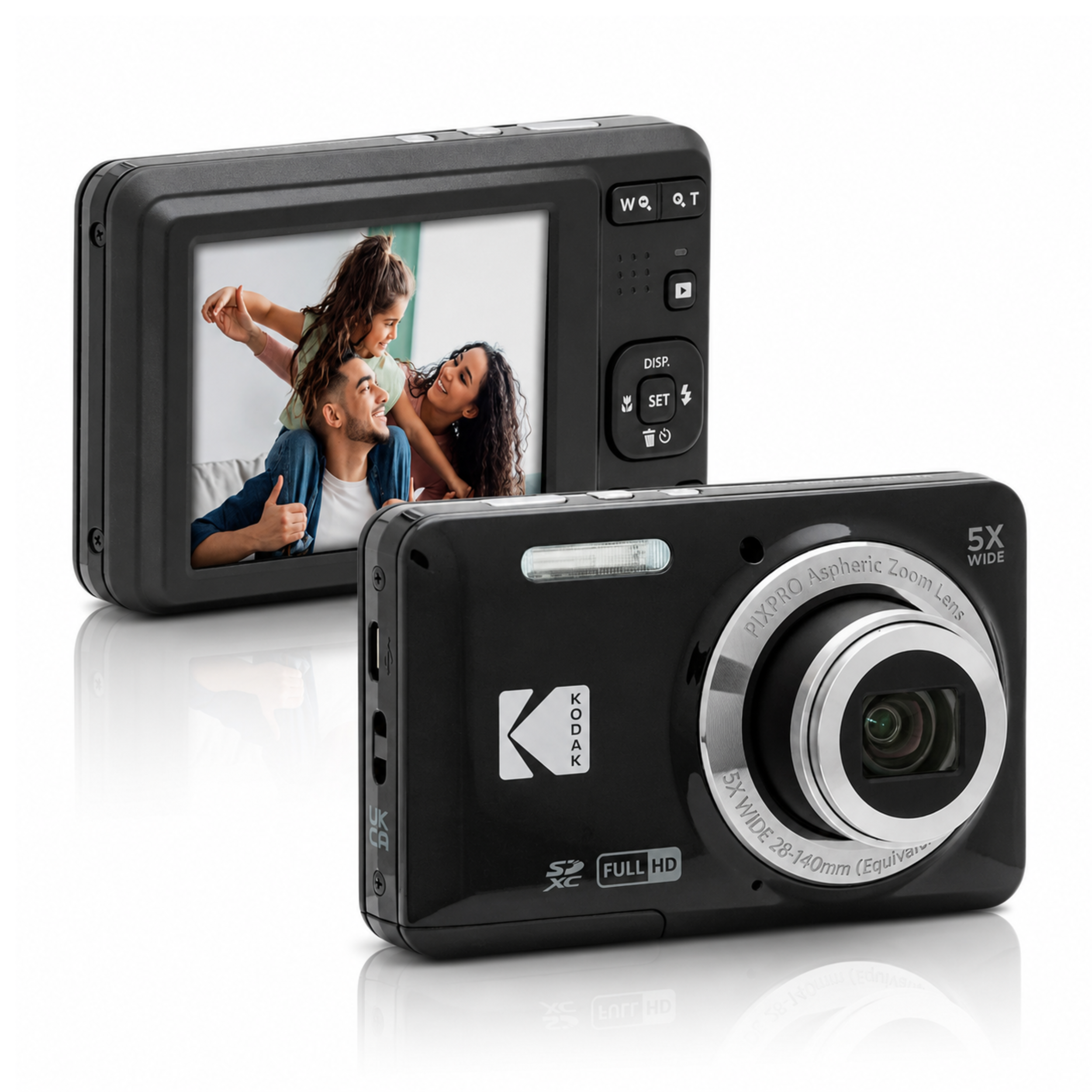 Kodak PIXPRO FZ55 Aparat Kompaktowy Cyfrowy 16MP Full HD Retro Czarny #zdjecie2