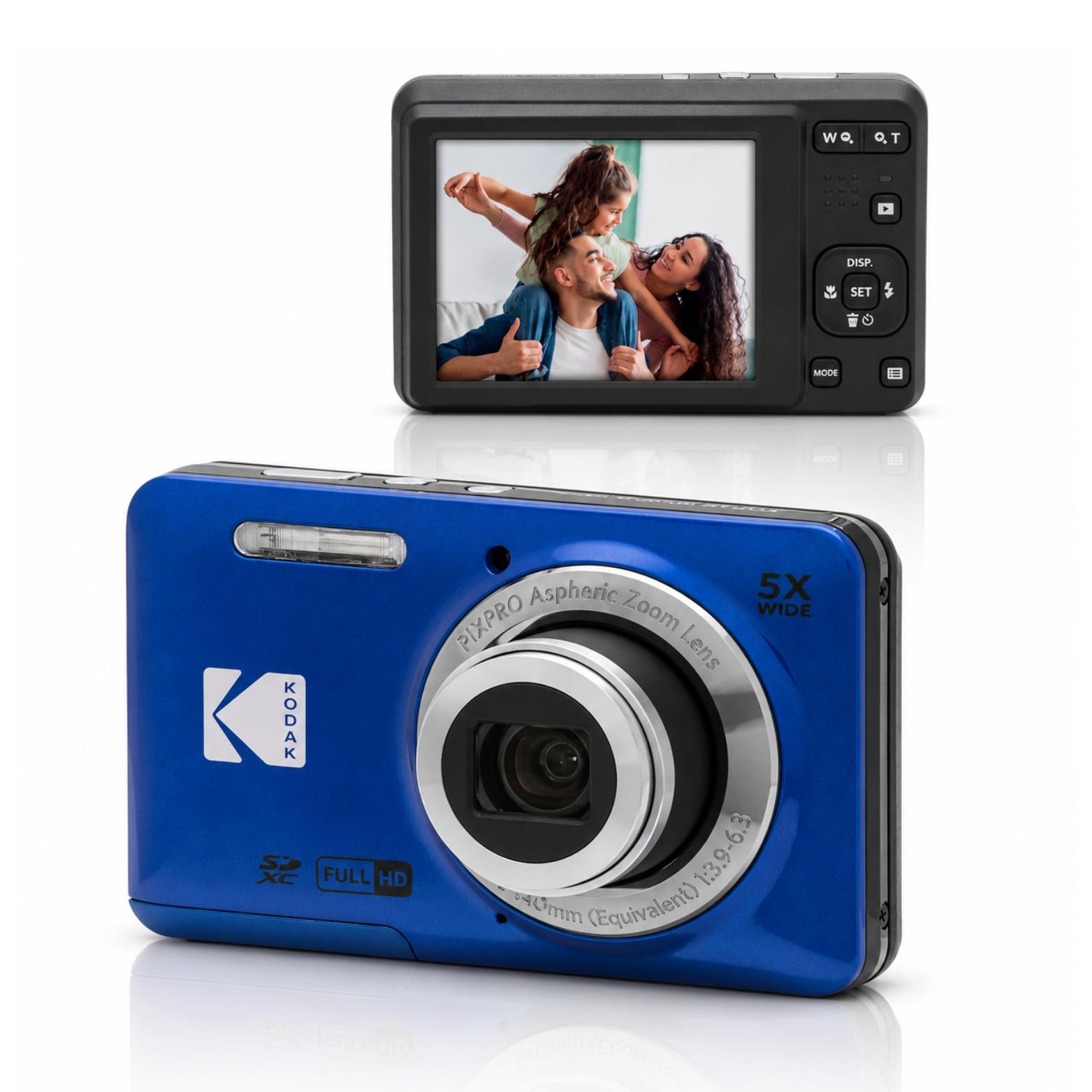 Aparat cyfrowy Kodak PIXPRO FZ55 16MP Zoom 5x Full HD Kompaktowy Niebieski #zdjecie6