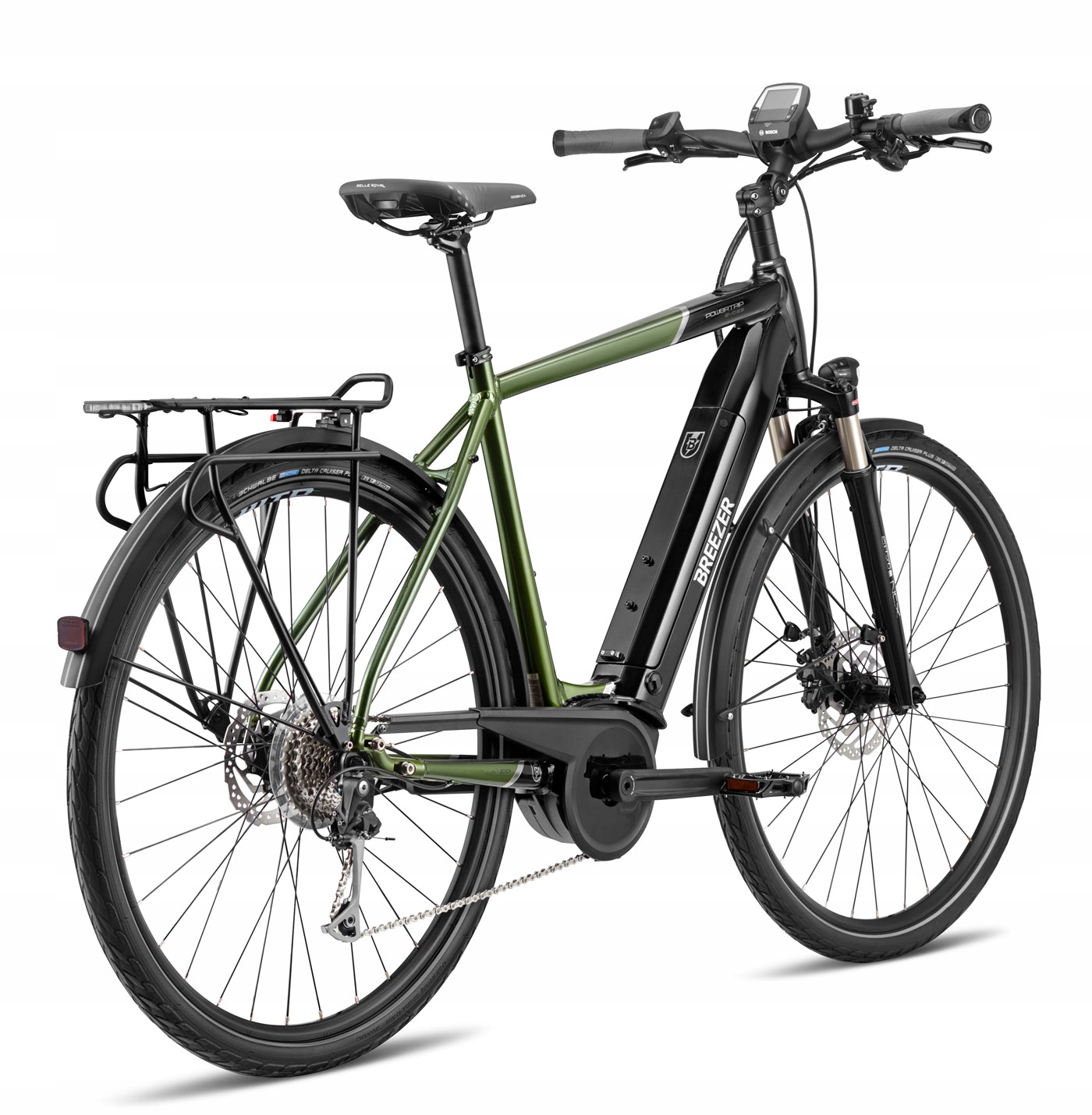 Rower elektryczny bicycle XL Powertrip Evo IG 2.3 +, XLBLACK/FOREST GREEN #zdjecie5