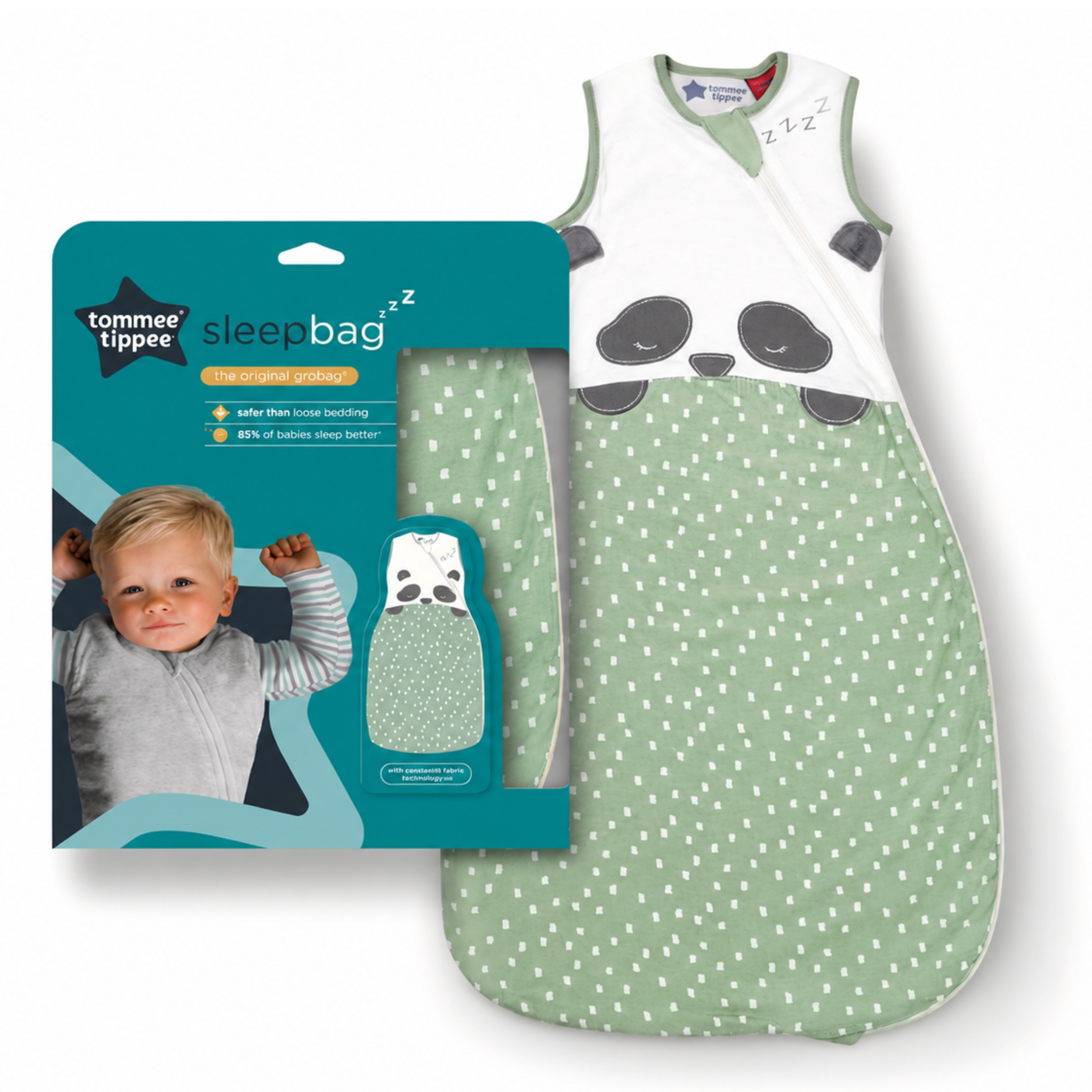 Śpiworek Tommee Tippee Grobag 6-18m 2,5 TOG bawełna Sleeping Pip panda #zdjecie5