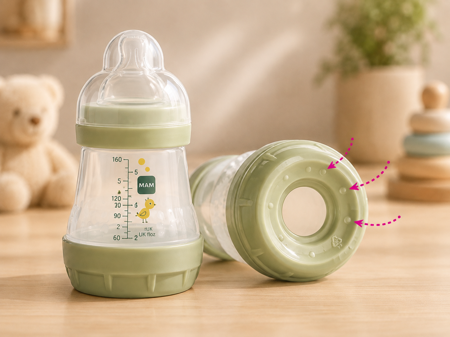 Butelka antykolkowa 2 szt MAM Easy Start Anti-Colic 160 ml 0m+ owca #zdjecie6