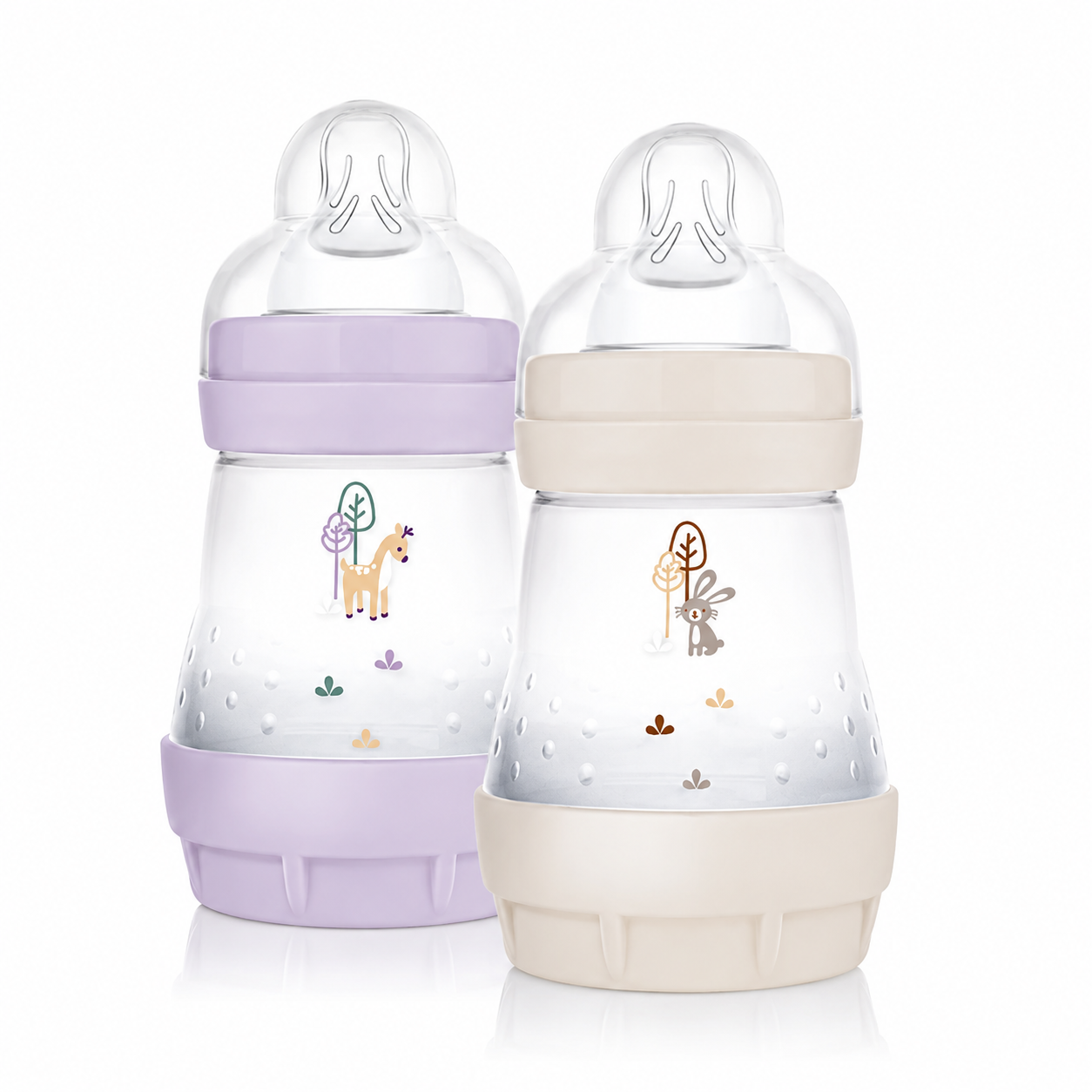 Butelki antykolkowe MAM Easy Start 160ml 2szt 0m+ smoczek 1 liliowe #zdjecie2