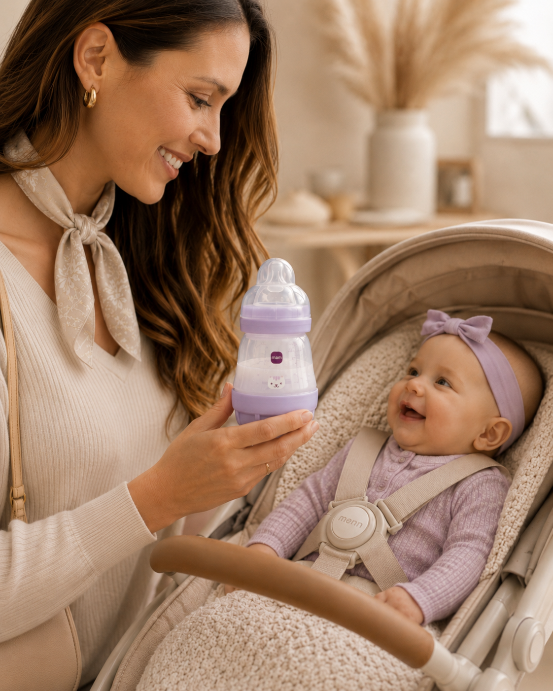 Butelki antykolkowe MAM Easy Start 160ml 2szt 0m+ smoczek 1 liliowe kot #zdjecie7