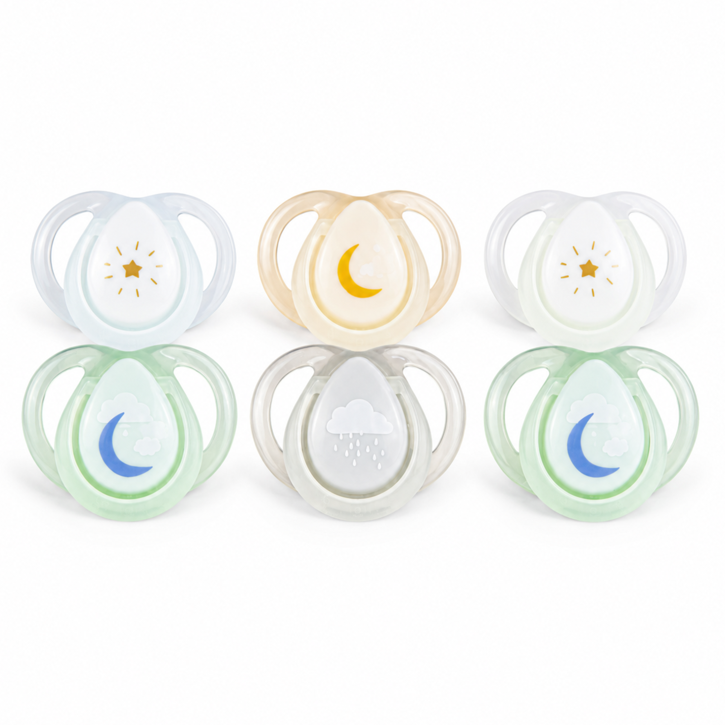 Smoczki Tommee Tippee Night Time 0-6m 6szt świecące silikon sterylizator #zdjecie1
