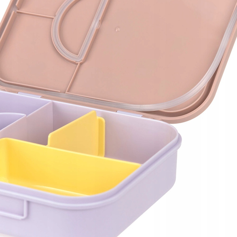 Lunchbox Lassig Bento śniadaniówka 3 komory przegroda różowy liliowy #zdjecie3
