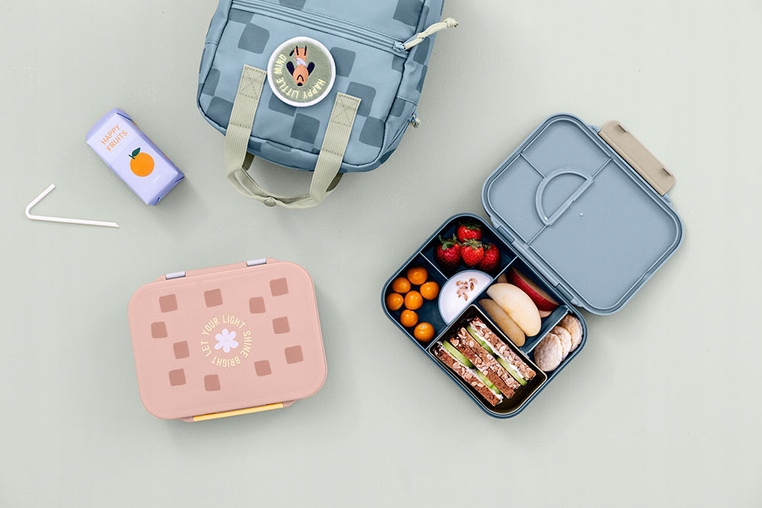 Lunchbox Lassig Bento śniadaniówka 3 komory przegroda różowy liliowy #zdjecie7