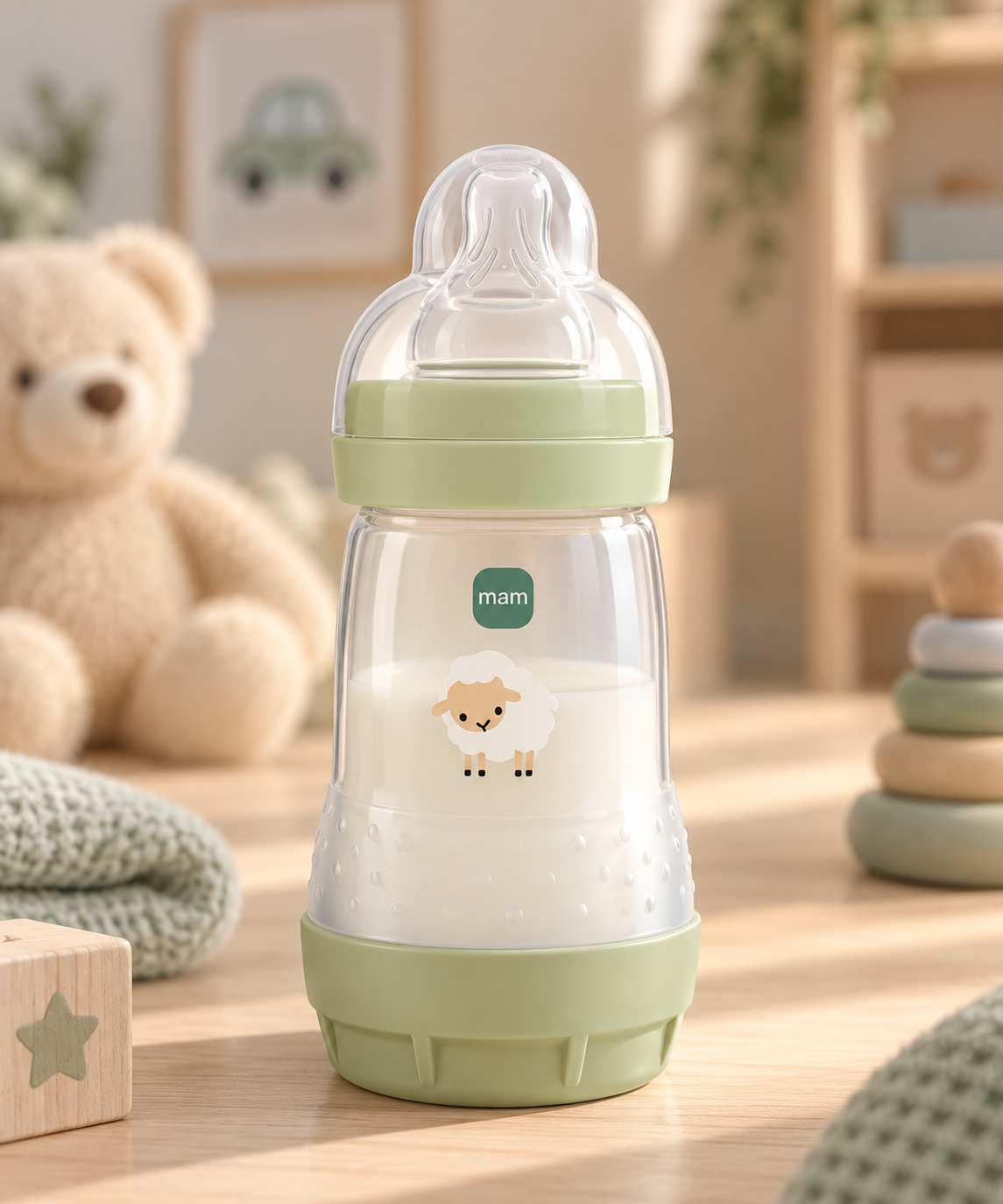 Butelki antykolkowe MAM Easy Start 160ml 2szt 0m+ smoczek 1 Zielone #zdjecie7