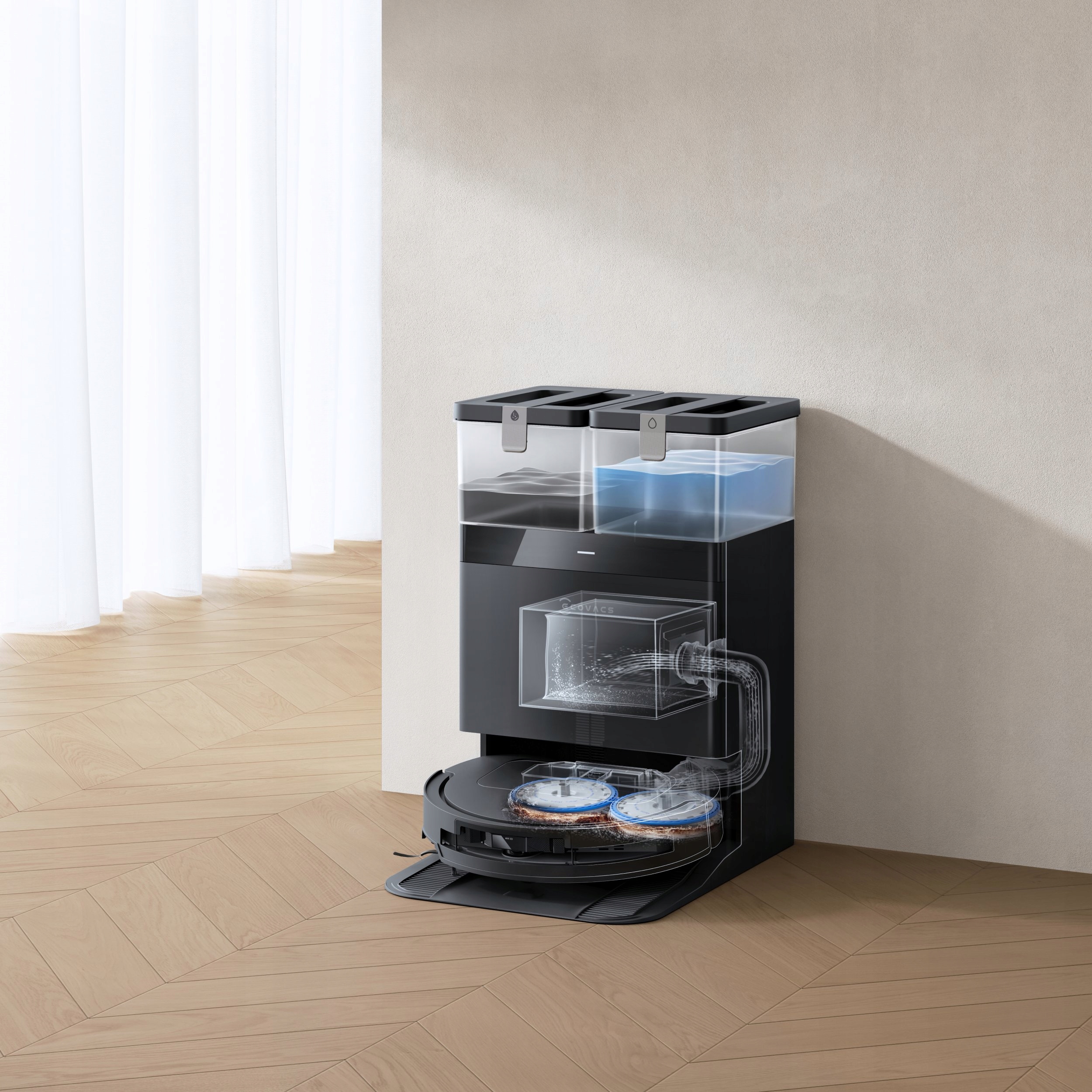 Ecovacs Deebot T50 Omni Gen 3 robot sprzątający mopujący 15000Pa czarny #zdjecie4