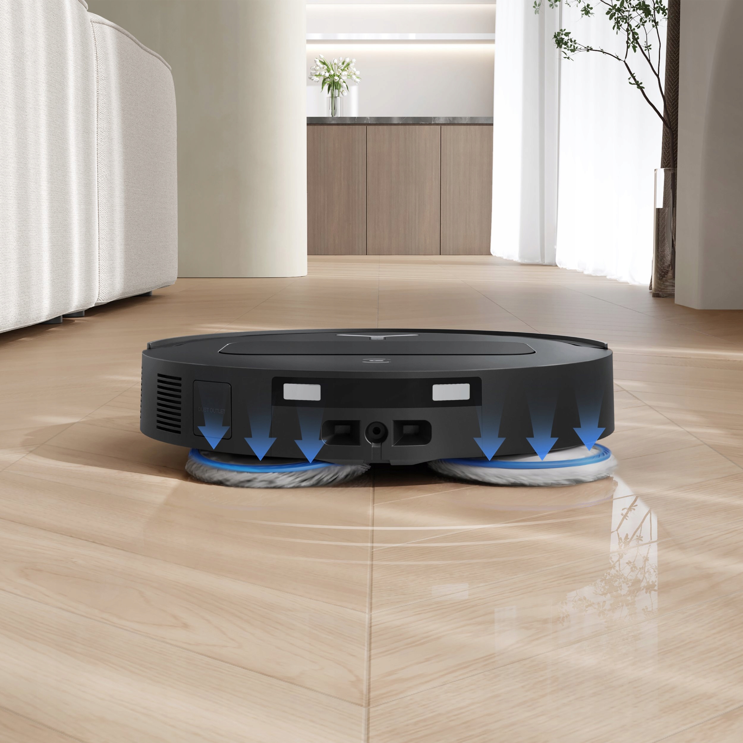 Ecovacs Deebot T50 Omni Gen 3 robot sprzątający mopujący 15000Pa czarny #zdjecie6