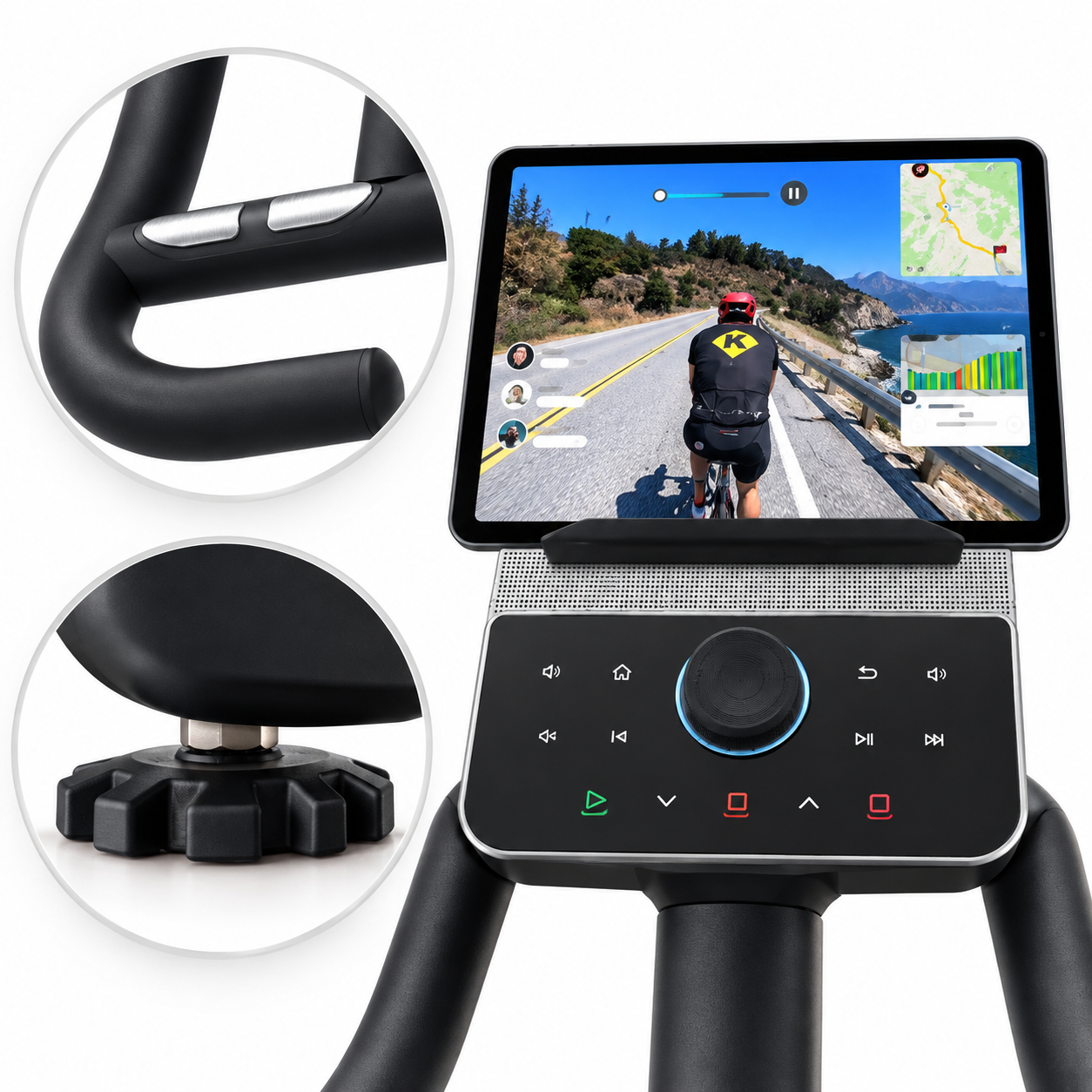 Rower Spinningowy ANCHEER Magnetyczny 150kg LCD Bluetooth App Puls Trening #zdjecie2