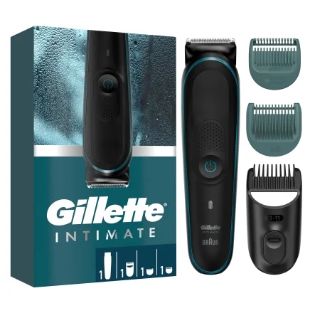 Trymer Do Miejsc Intymnych Gillette Intimate i5 Braun Wodoodporny 3 Nasadki #zdjecie1