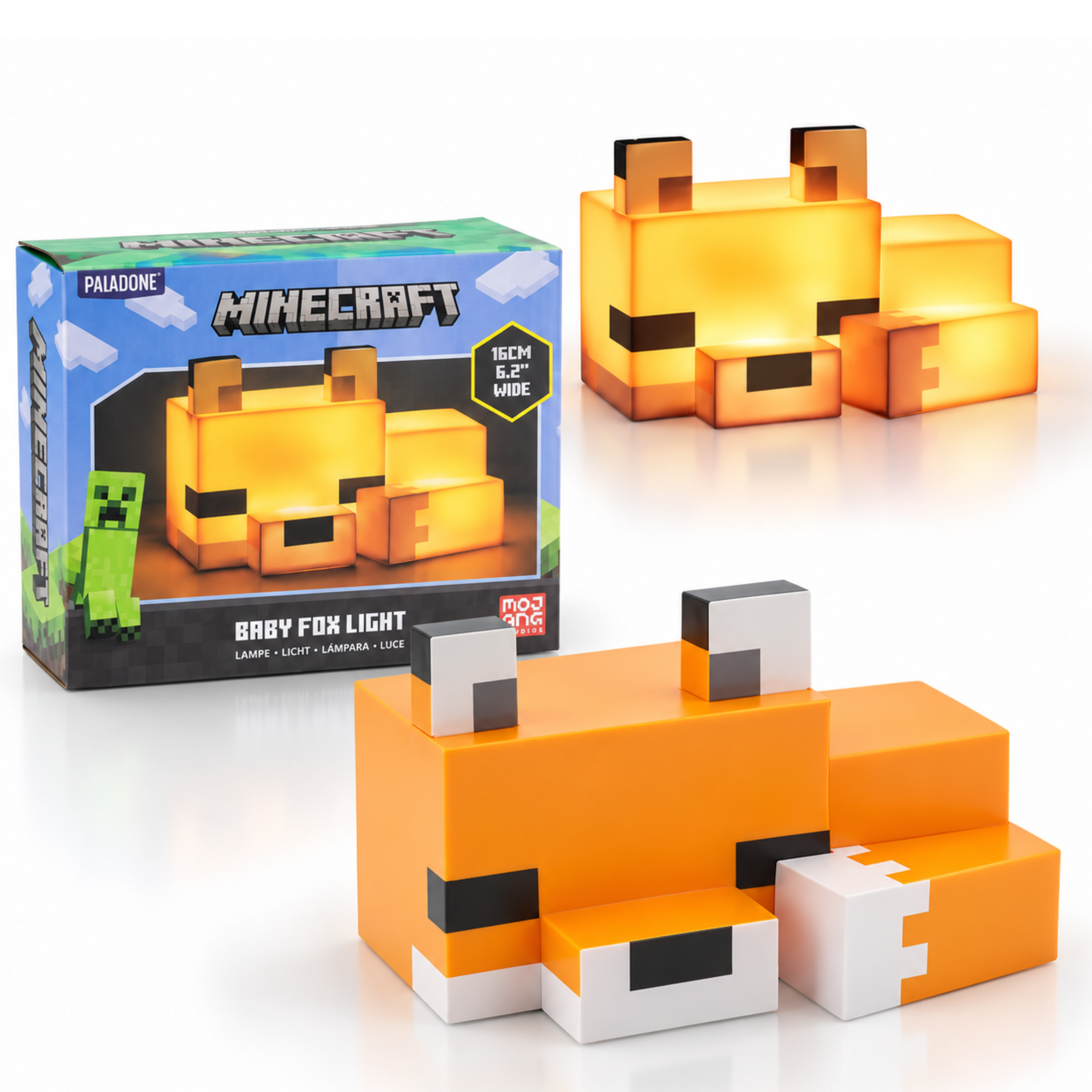 Lampka nocna Minecraft Fox Lisek Paladone 16 cm #zdjecie12