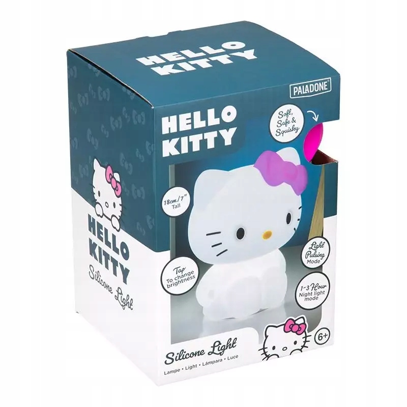 Lampka nocna Hello Kitty Paladone silikonowa akumulator dotykowa Sanrio #zdjecie2