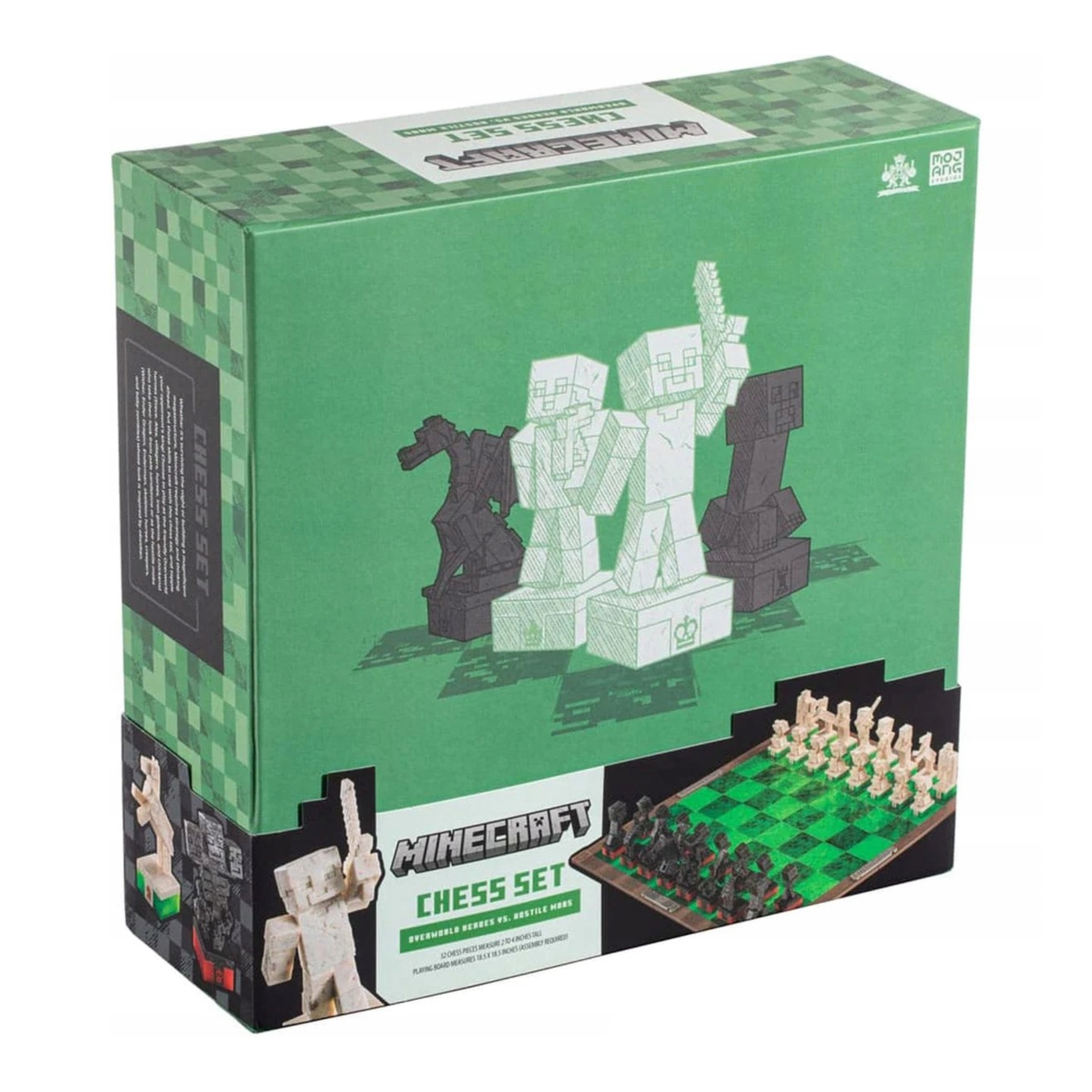 Szachy Minecraft Noble Collection 46cm Overworld Heroes vs Hostile Mobs #zdjecie8