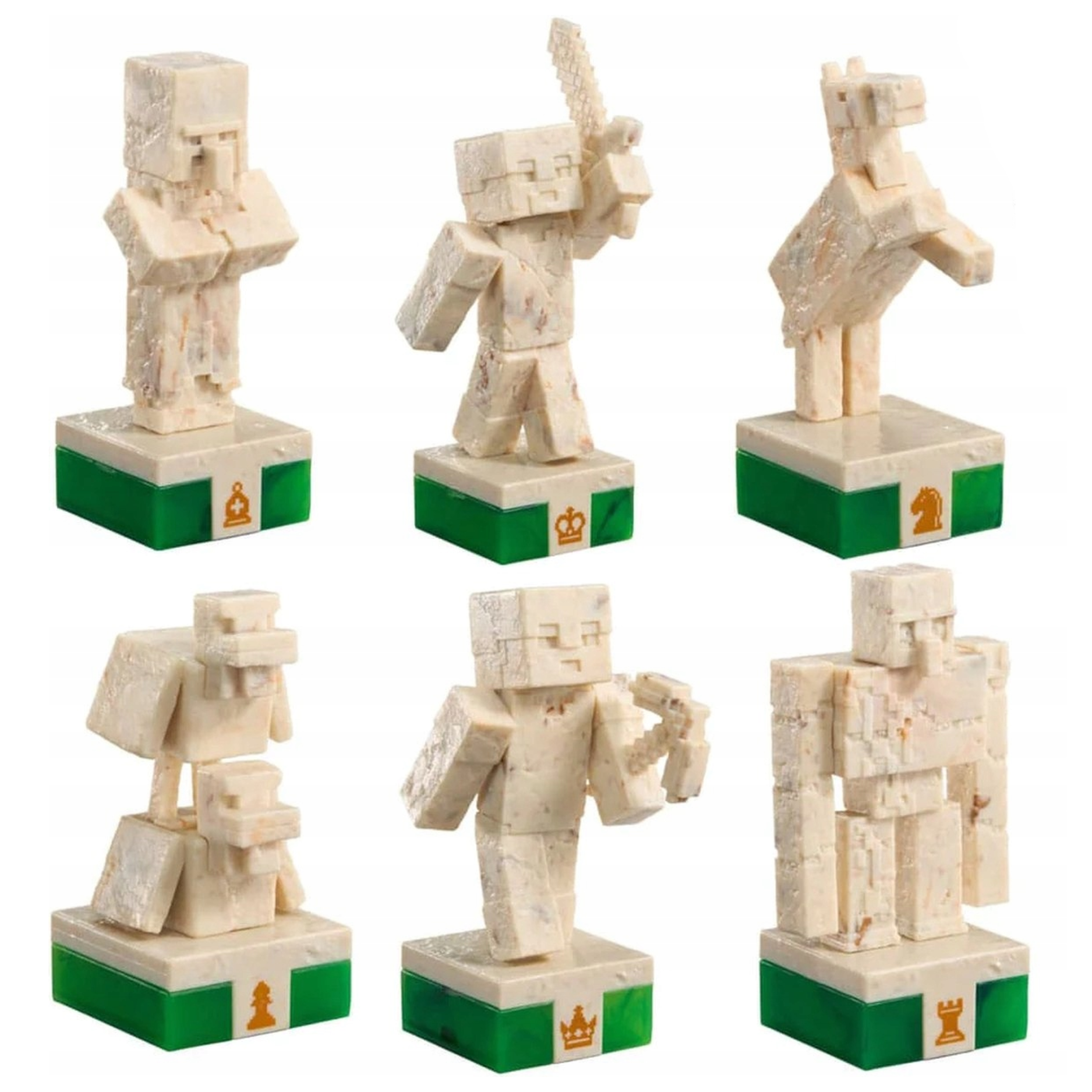 Szachy Minecraft Noble Collection 46cm Overworld Heroes vs Hostile Mobs #zdjecie8