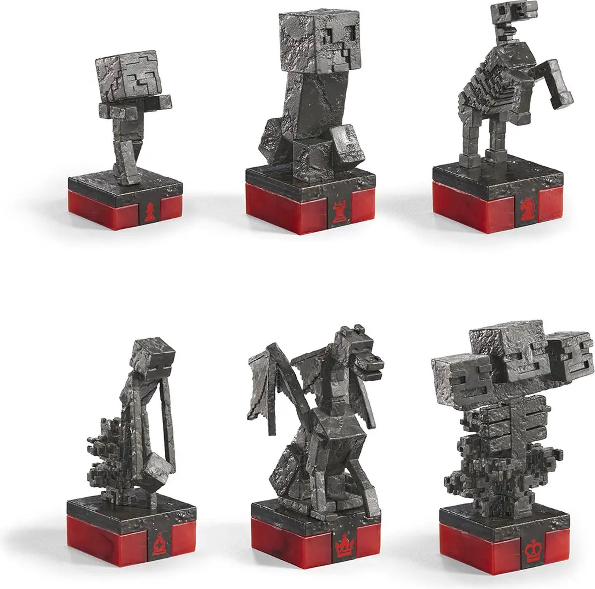 Szachy Minecraft Noble Collection 46cm Overworld Heroes vs Hostile Mobs #zdjecie5