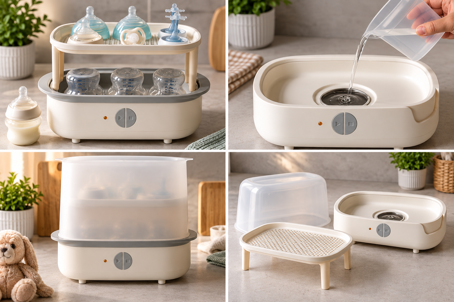 Sterylizator parowy Tommee Tippee Super Steam elektryczny 6 butelek 5min #zdjecie4