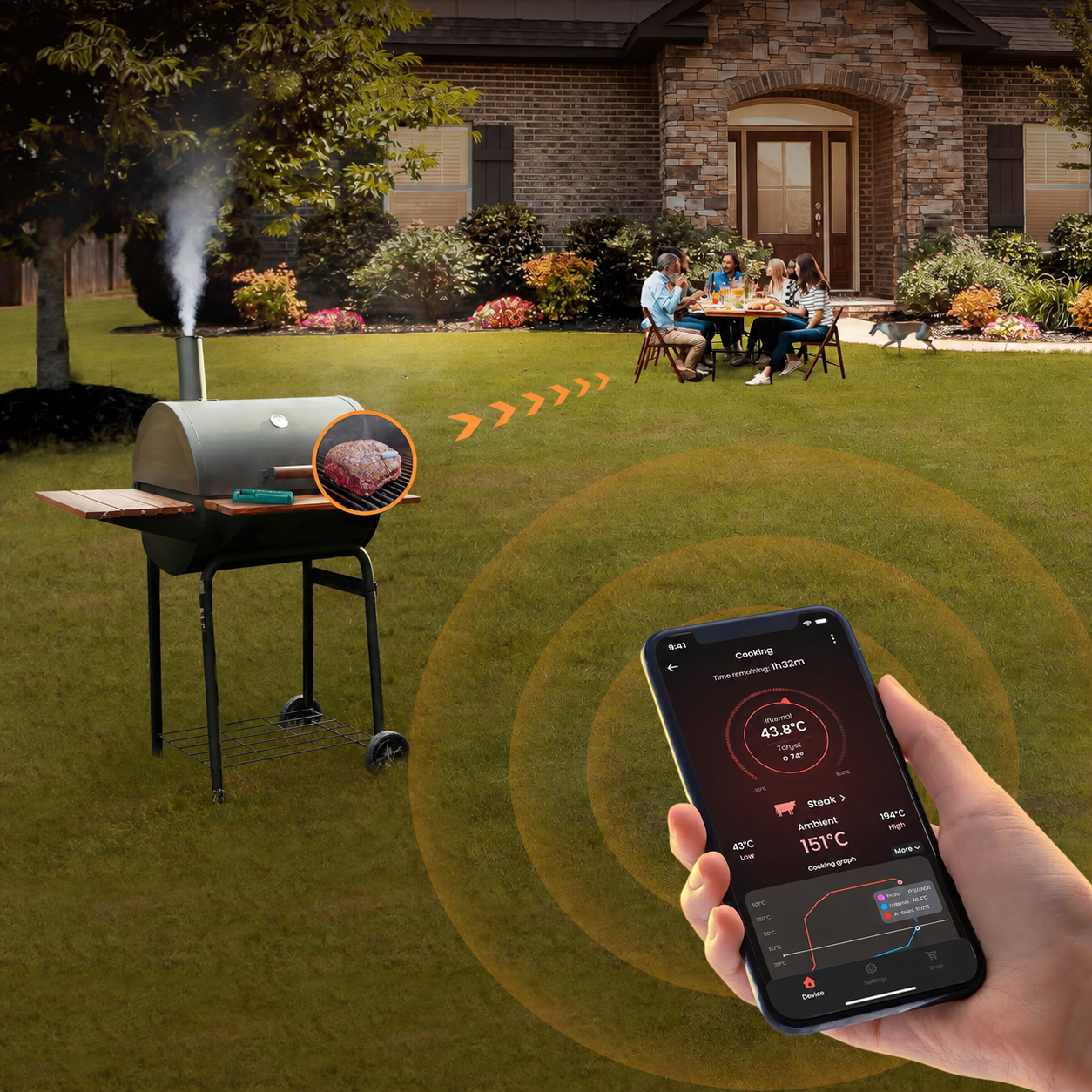 Termometr Do Grilla ThermoPro TP961 TempSpike 2 Sondy Bluetooth App 150m #zdjecie3